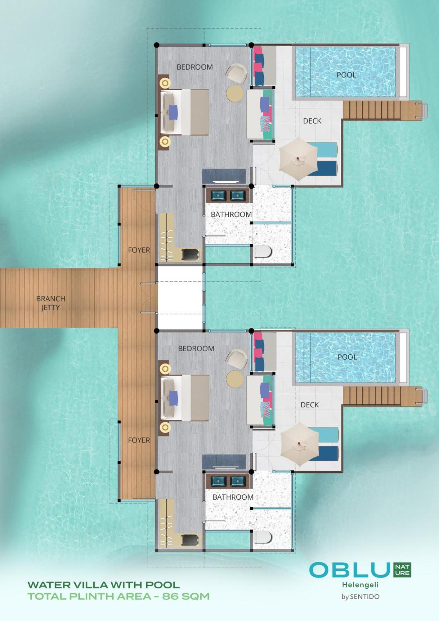 Sunrise Water Villa Pool
